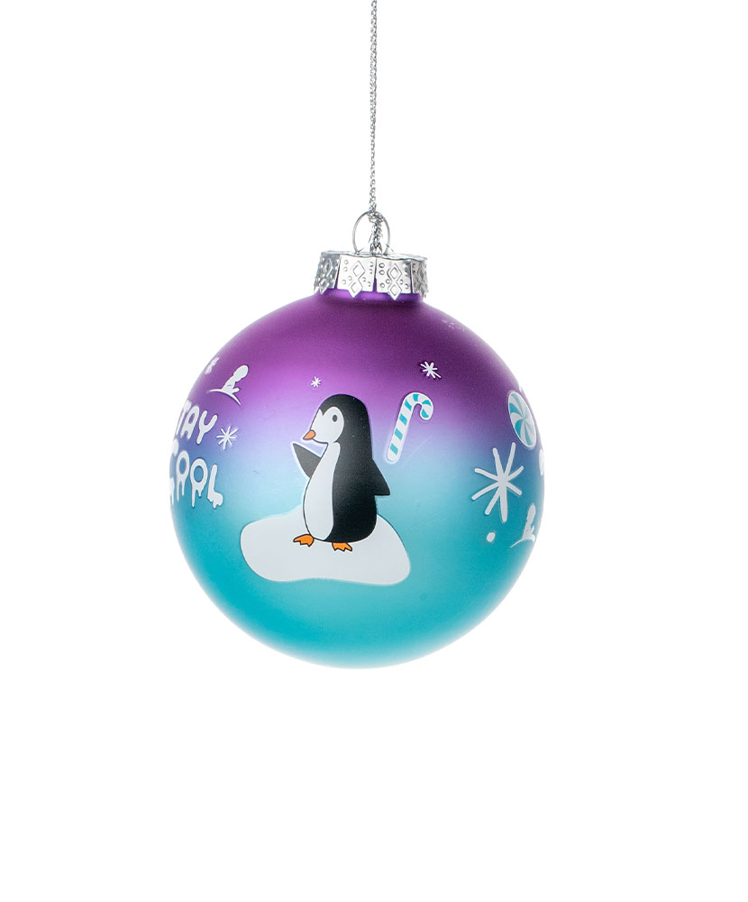 Snowman and Penguin 3 Inch Ornament